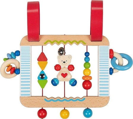 Tablica aktywności dla niemowlaków Miś TV 741600- Heimess, zabawki drewniane