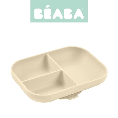 Beaba Silikonowy trójdzielny talerz z przyssawką Clay