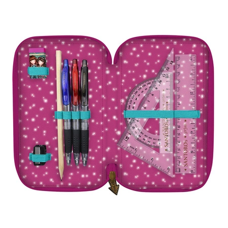 Potrójny Piórnik z Wyposażeniem - Gorjuss - Fairground - Fireworks