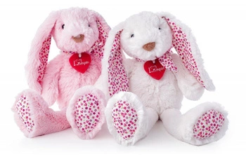 Maskotka różowy króliczek Stella 38cm