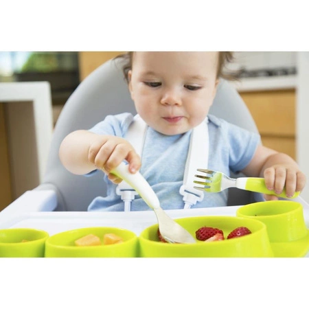 Silikonowy talerz Tiny Tapas Koo-di - Powder Pink