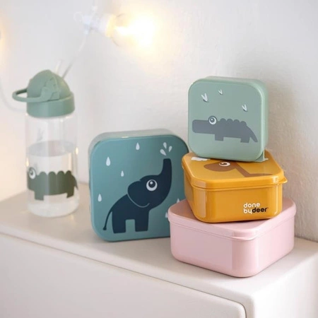 Done by Deer Friends Zestaw Pojemników na Przekąski 3szt Powder