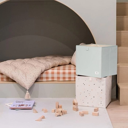 3 Sprouts Pudełko na Zabawki Recycled Solid Green