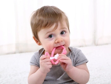 Mombella Gryzak Zabawka Małpka Pink