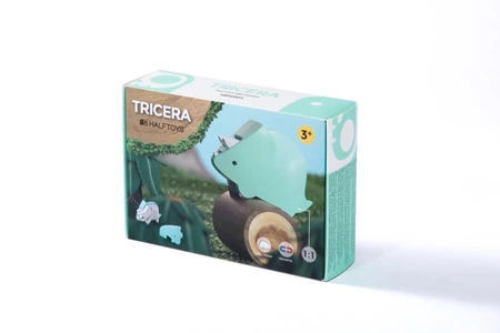 Halftoys Magnetyczny Składany Dinozaur Triceratops