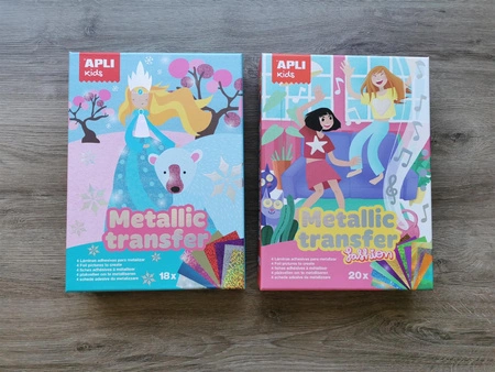 Zestaw artystyczny kalkomanii z folią Apli Kids - Księżniczki