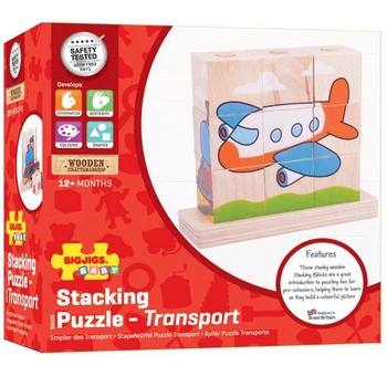 Piramida z klocków transport