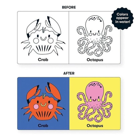 Mudpuppy Magiczna książeczka do kąpieli Kolory oceanu