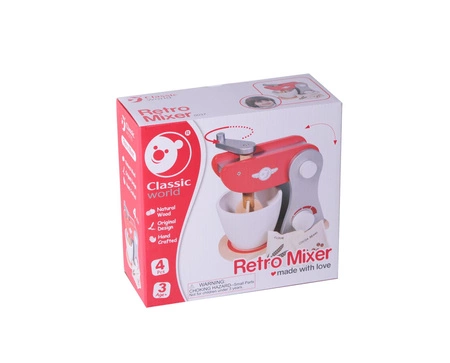 CLASSIC WORLD Drewniany Mikser Retro