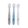 Miękkie 3 łyżeczki silikonowe White-Grey-Blue