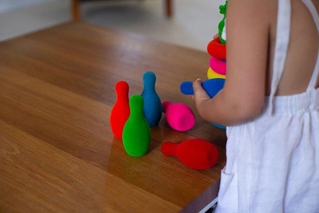 Rubbabu Zestaw do gry w kręgle sensoryczny mały