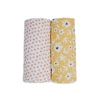 Lulujo Boho Kocyk Muślinowy Yellow Wildflowers / Dots 2 szt.