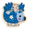 Drewniane puzzle w ramce JEŻ DJ01822
