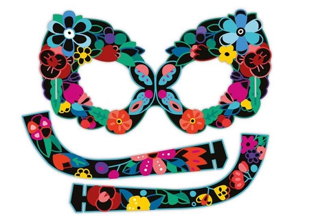 Zestaw kreatywny Zdrapywanki Maski i okulary Zwierzęta 5+, Janod