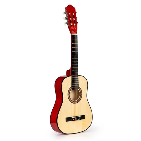 Gitara dla dzieci duża drewniana 6 strun ECOTOYS
