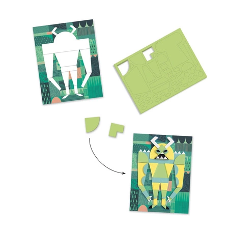 Zestaw piankowe kolaże GALERIA POTWORKÓW DJ09406