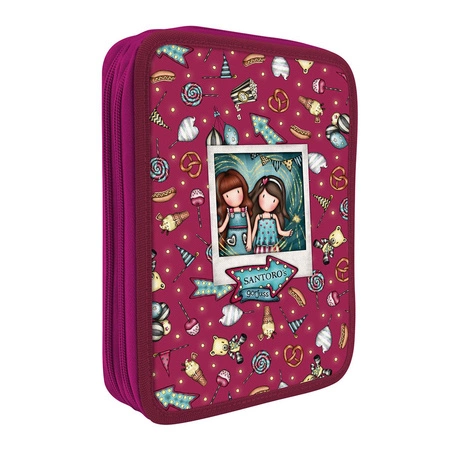 Podwójny Piórnik z Wyposażeniem- Gorjuss - Fairground - Fireworks