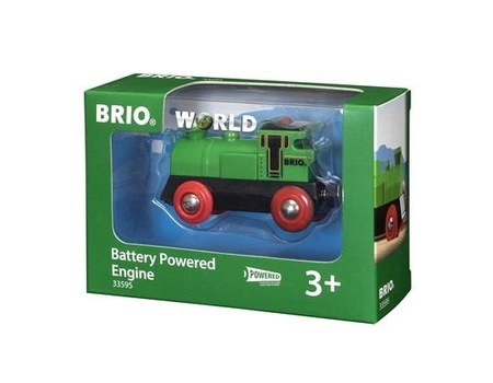 BRIO World Lokomotywa na Baterie Zielona