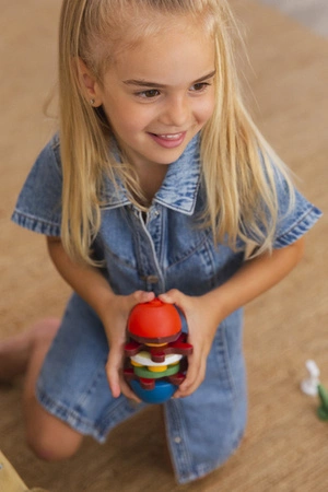 Lekkid, drewniane magnetyczne klocki konstrukcyjne- Jedzenie