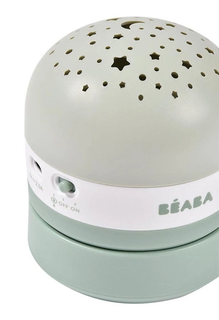 Beaba Projektor gwiazd z pozytywką i czujnikiem płaczu Pixie Sage green