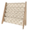 3 Sprouts Stojak na Książki Recycled Checkerboard Beige
