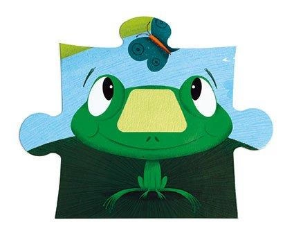 Puzzle sensoryczne 20 elementów Farma, Janod