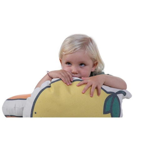 Childhome Poduszka kanwas Cytryna