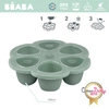 Beaba Silikonowy pojemnik do mrożenia 6 x 90 ml Sage green
