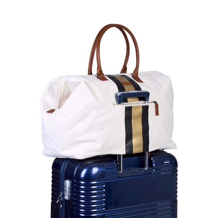 Childhome Torba Mommy Bag Paski Czarno-Złote