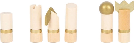 Zestaw trzech gier szachy warcaby tryktrak Gold Edition 12222-Small Foot, gry drewniane