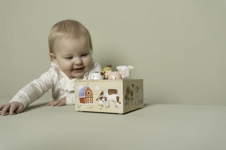 Little Dutch Drewniana zabawka pop-up Little Farm FSC