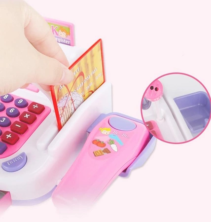 WOOPIE Kasa Sklepowa dla Dzieci Kalkulator Mikrofon Wyświetlacz LCD