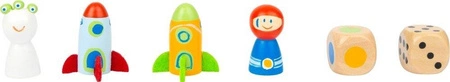 Drewniany chińczyk W kosmosie 11452-Small Foot Design, gry planszowe dla dzieci