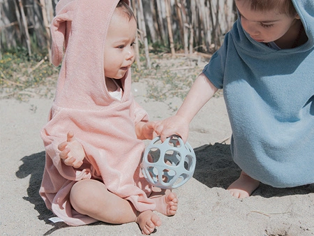 Gryzak silikonowy piłeczka niebieska 4m+ BAMBOOM