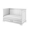 Ines elegant white łóżeczko 70x140 z funkcją tapczanika