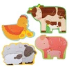 Petit Collage Pierwsze Puzzle Farma Baby