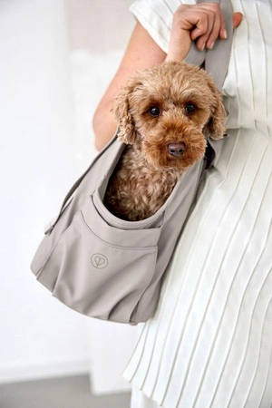 PALOPA Torba transportowa dla psa do 10kg Weda taupe