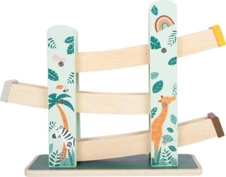 Kulodrom zjeżdżalnia kulek Safari 11707- Small Foot, zabawki rozwojowe