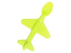 Łyżeczka do karmienia samolot Zielona 6m+ POUPY
