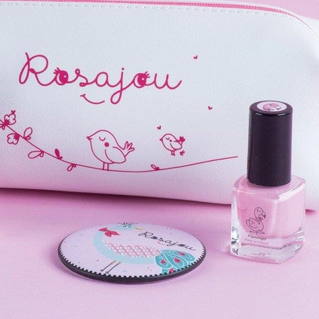 Kosmetyki dla dziewczynki w zestawie, biała saszetka | Rosajou®