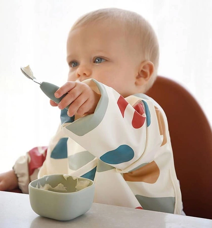 Beaba Zestaw pierwszych sztućców ze stali nierdzewnej Sage green