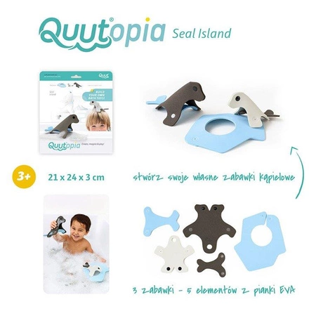 QUUT Zestaw puzzli piankowych 3D Quutopia Foki
