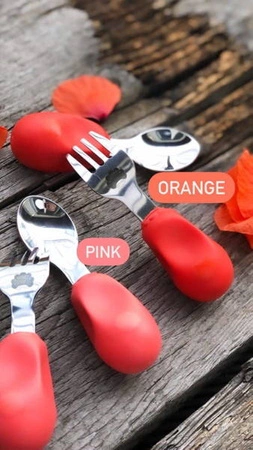 Nana's Manners 2 Widelec i łyżka ORANGE 1-3 lat