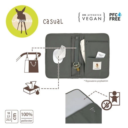 Lassig Casual Label Przewijak podróżny z etui na akcesoria olive