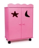 Szafa na ubranka dla lalek, różowa