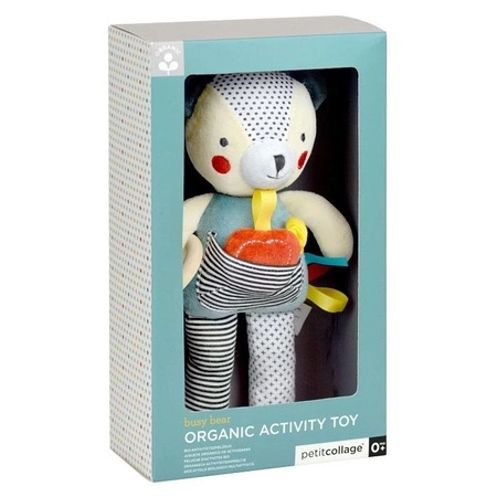 Petit Collage Organic Przytulanka Miś