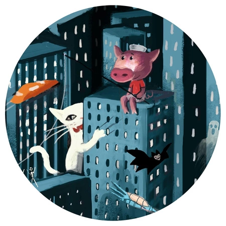 Puzzle obserwacja MIASTO NOCĄ 100 el. DJ07461