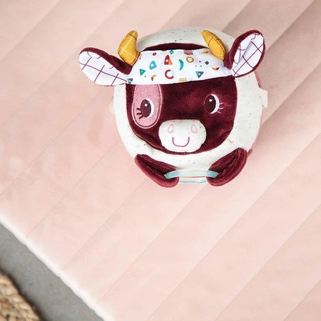 LILLIPUTIENS Przytulanka aktywizująca wielofunkcyjna Krówka Rosalie 9 m+