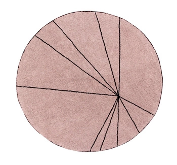 Lorena Canals Dywan bawełniany Trace Vintage Nude Ø 160 cm