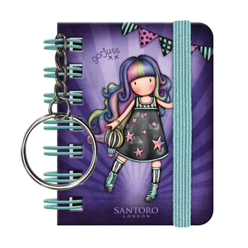 Mały Kołonotatnik z Breloczkiem - Gorjuss - Fairground - Up and Away